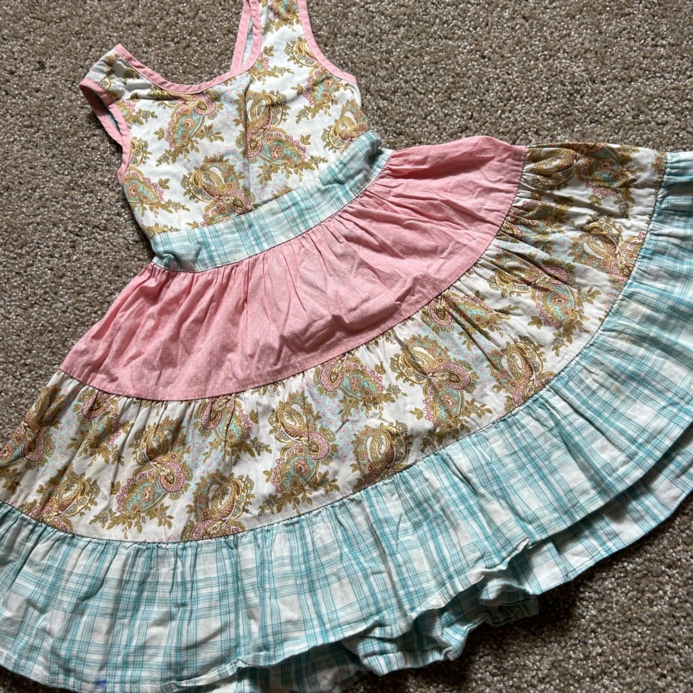 Vintage Paisley Halter Dress